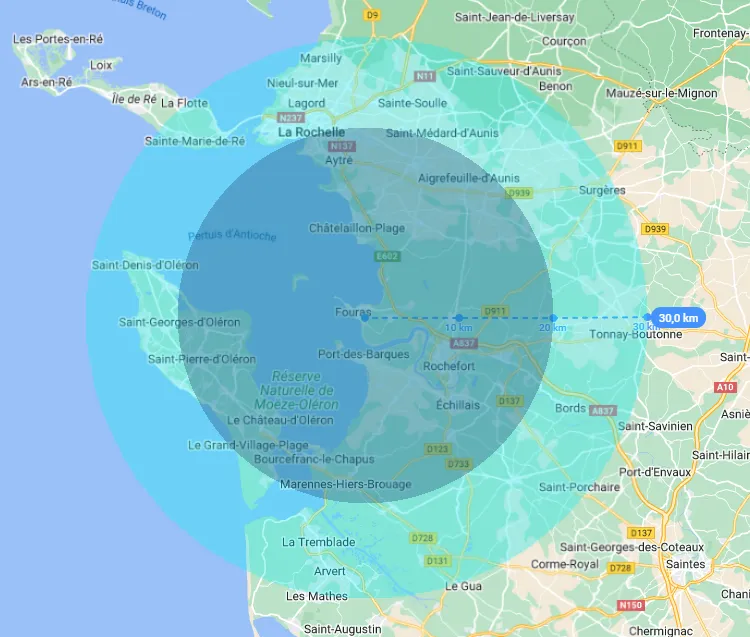 Carte frais de déplacement tarifs estimation travaux immobilier